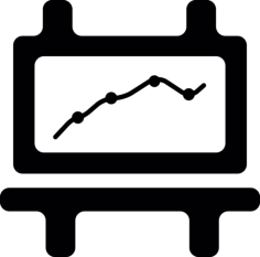 Chart Presentation Stats Outline Drawing Svg Vector, Free Vectors File